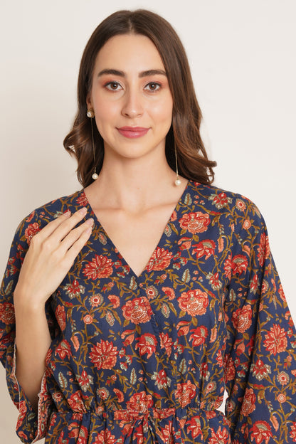 Jaipuri Cotton Printed Playsuit for Women