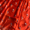 Royal Crimson Heritage Cotton Saree with Woven Zari Border