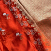 Royal Crimson Heritage Cotton Saree with Woven Zari Border