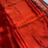 Royal Crimson Heritage Cotton Saree with Woven Zari Border