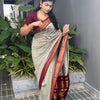 Stunner Grey Soft Silk Saree With Divine Blouse Piece