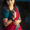 Comely Red Soft Silk Saree With Dalliance Blouse Piece