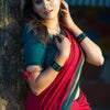 Comely Red Soft Silk Saree With Dalliance Blouse Piece