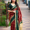 Splendorous Maroon Soft Silk Saree With Enamoring Blouse Piece
