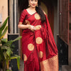 Charming Maroon Soft Silk Saree With Radiant Blouse Piece