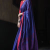 Devastating Blue Cotton Silk Saree With Felicitous Blouse Piece