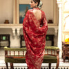 Bucolic Red Soft Silk Saree With Traditional Blouse Piece