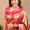 Luxuriant Multicolor Soft Banarasi Silk Saree With Supernal Blouse Piece
