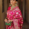Fairytale Dark Pink Soft Silk Saree With Comely Blouse Piece