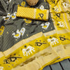 Majesty Black and Yellow Soft Silk Saree With Ravishing Blouse Piece