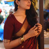 Hypnotic Maroon Soft Silk Saree With Scrupulous Blouse Piece