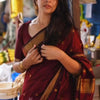 Hypnotic Maroon Soft Silk Saree With Scrupulous Blouse Piece