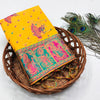 Demesne Yellow Pashmina Saree With Prodigal Blouse Piece