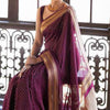Girlish Purple Soft Silk Saree With Pulsating Blouse Piece