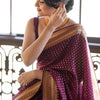 Girlish Purple Soft Silk Saree With Pulsating Blouse Piece