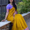 Felicitous Yellow Soft Silk Saree With Desiring Blouse Piece