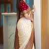 Angelic Beige Soft Silk Saree With Palimpsest Blouse Piece