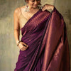 Lassitude Purple Soft Silk Saree With Sempiternal  Blouse Piece