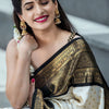 Wonderful Off White Soft Silk Saree With Desiring Blouse Piece