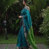 Serendipity Rama Soft Silk Saree With Ravishing Blouse Piece