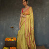 Magnificat Mustard Cotton Silk Saree With Exemplary Blouse Piece