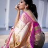 Snappy Beige Soft Silk Saree With Staggering Blouse Piece