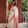 Desiring Off White Cotton Silk Saree With Capricious Blouse Piece