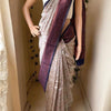 Breathtaking Grey Soft Silk Saree With Adoring Blouse Piece