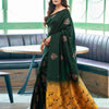 Deserving Dark Green Soft Silk Saree With Wonderful Blouse Piece