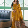 Deserving Mustard Soft Silk Saree With Designer Blouse Piece
