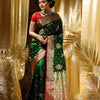 Skinny Dark Green Soft Silk Saree With Deserving Blouse Piece