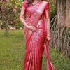 Divine Dark Pink Soft Silk Saree With Denouement Blouse Piece