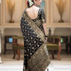 Captivating Black Soft Silk Saree With Jazzy Blouse Piece