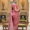 Amazing Pink Soft Silk Saree With Elegant Blouse Piece