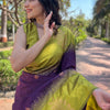 Demure Purple Soft Silk Saree With Delectable Blouse Piece