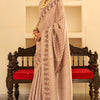 Majesty Beige Digital Printed Soft Silk Saree With Engrossing Blouse Piece
