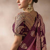 Ineffable Pink Banarasi Satin Silk Saree With Vibrant Blouse