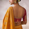 Ebullience Mustard Banarasi Satin Silk Saree With Murmurous Blouse
