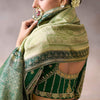 Flamboyant Green Banarasi Satin Silk Saree With Traditional Blouse