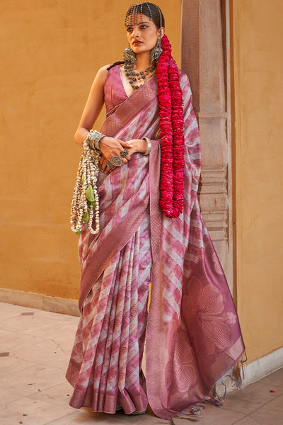 Entrancing Wine Digital Printed Cotton Silk Saree With Scrumptious Blouse Piece