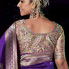 Capricious Purple Soft Banarasi Silk Saree With Super extravagant Blouse Piece