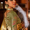 Elaborate Mustard Paithani Silk Saree With Serendipity Blouse Piece