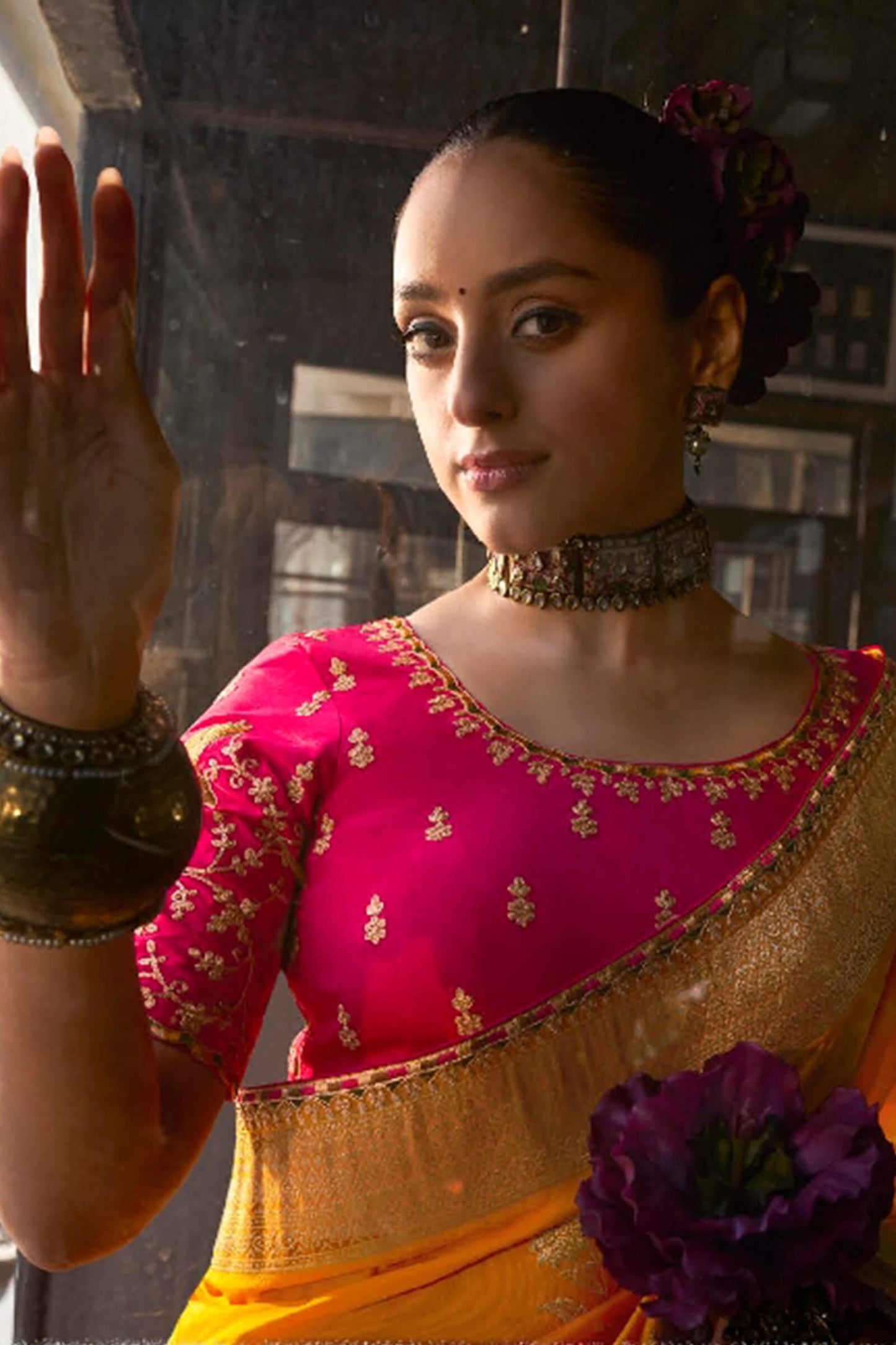 Classy Yellow Pure Viscose Dola Silk Saree With Super classy Blouse Piece