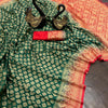 Designer Dark Green Soft Banarasi Silk Saree With Hypnotic Blouse Piece