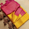 Nemesis Yellow Kanjivaram Silk Saree With Redolent Blouse Piece