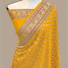 Blissful Yellow Soft Banarasi Silk Saree With Engrossing Blouse Piece