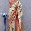 Enticing Beige Digital Printed Soft Silk Saree With Conflate Blouse Piece