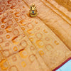 Elegant Mustard Organza Silk Saree With Eye-catching Blouse Piece