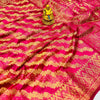 Captivating Dark Pink Organza Silk Saree With Smart Blouse Piece