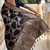 Flaunt Black Soft Banarasi Silk Saree With Outstanding Blouse Piece